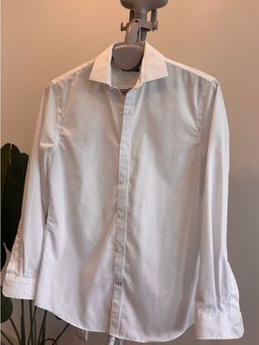 Tommy Hilfiger White Long-Sleeve Dress Shirt
